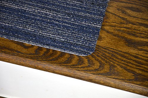 Dean Affordable Non-Skid Diy Peel & Stick Carpet Stair Treads - Color: Clever Intellect Blue & Gray - Set Of 15 #TOP2