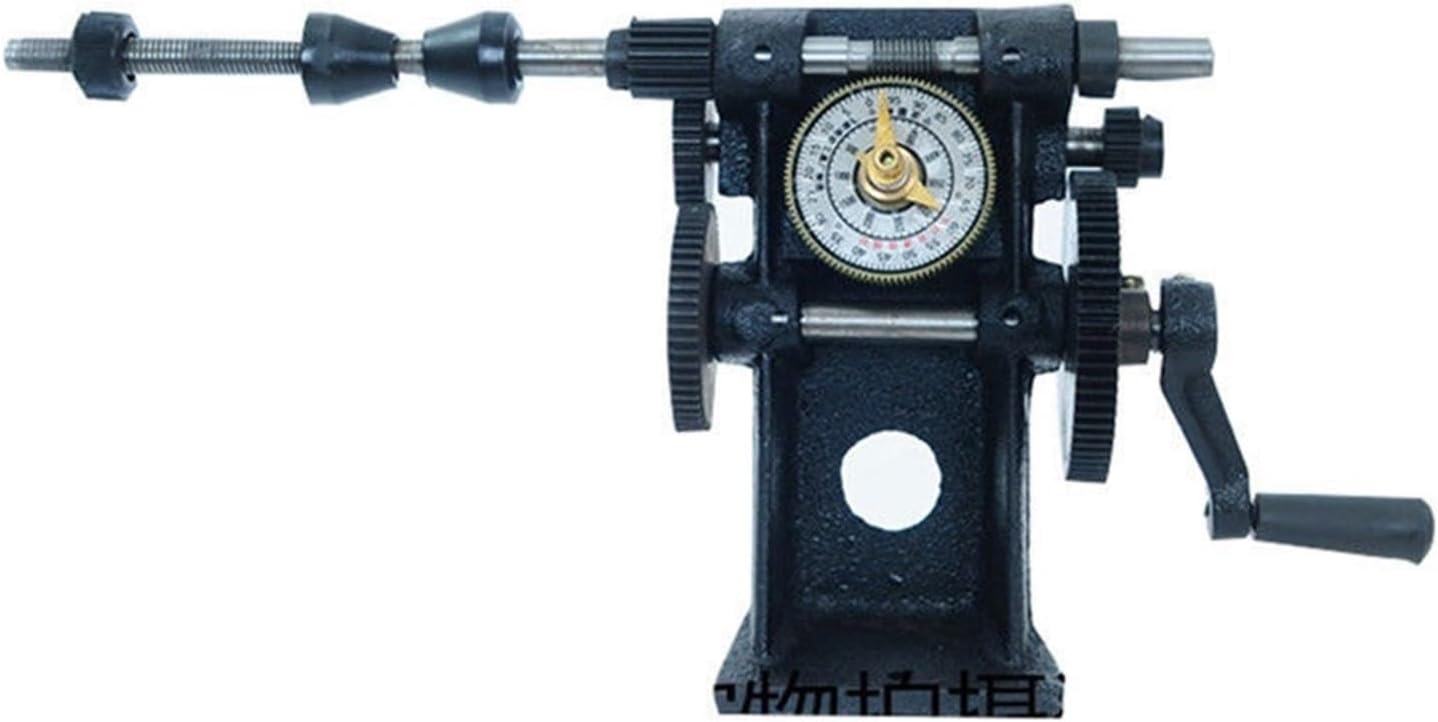 Manual Winding Machine, Small Winding Machine NZ-5 Hand Cranked Coil Mechanical Counting Tool,for Motor, Spring, Ribbon