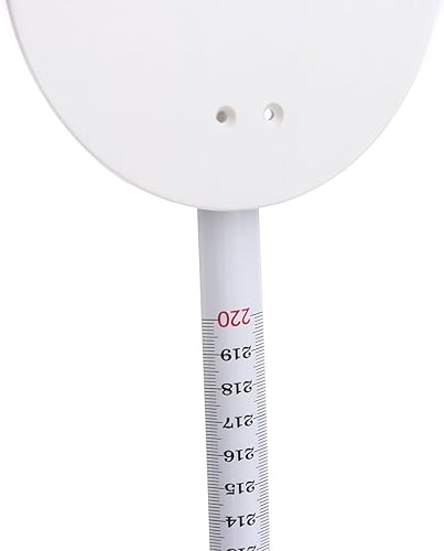 Miniatura 6 de regla montada en la pared del crecimiento del metro de altura del estadiómetro de los 86.6 in con la placa de la pared