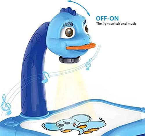 Miniatura 3 de Ochine Proyector de dibujo para niños mesa de proyector de dibujo para niños juguete de traza y dibujo con luz y música proyector inteligente para