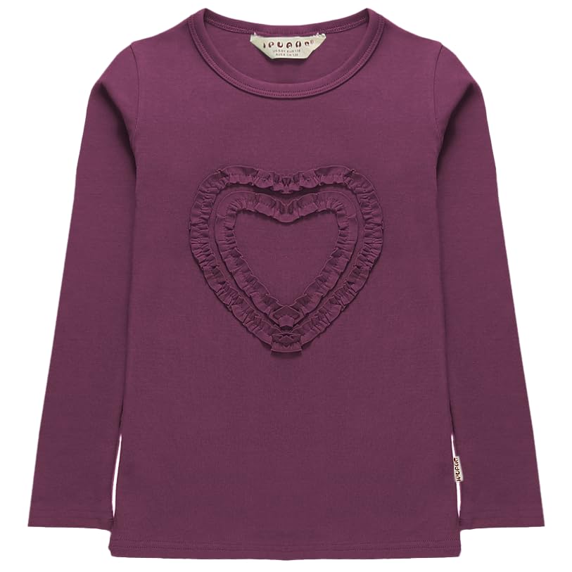 Image of Girls' Heart-Shaped Long Sleeve T-Shirt