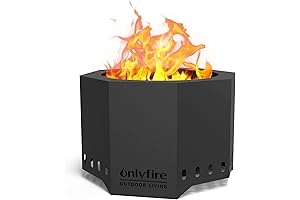 Onlyfire Smokeless Fire Pit Wood Burning | Warmth and Ambiance for Outdoor Gatherings