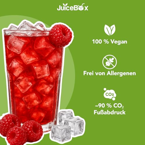JuiceBox Sirup Original Fruchtige Himbeere – Getränkesirup zum Mischen mit Wasser – 2 L ergibt 22 L fruchtiges Getränk… – Ansicht 2