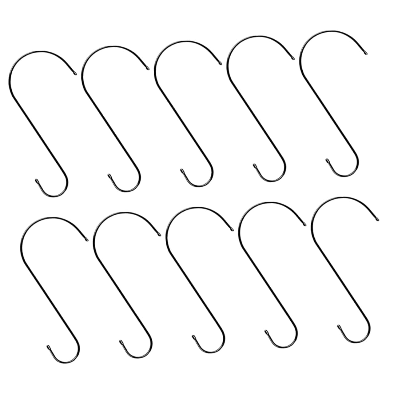 VICASKY 10Pcs Outdoor Plant Hangers S Shaped Hooks for Hanging Baskets Bird Feeders and Flowers Durable Garden Extension Hooks for Patios and Gardens