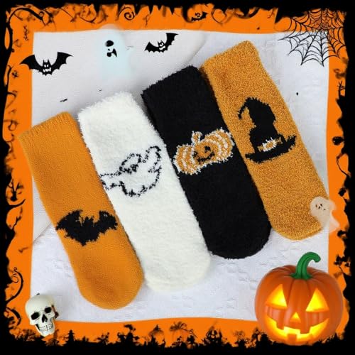 Image of Zando Women's Soft Fuzzy Socks - Thick, Warm, Fluffy, Comfy Home Sleeping Socks