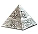 ETJar Wiatroszczelna popielniczka w kształcie piramidy biznesowej / retro w stylu egipskim magiczna piramida stół Home Office Bar Dekor,A