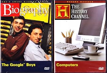 DVD The History Channel Modern Marvels Computers , Biography The Google Boys : Online Internet 2 Pack Book