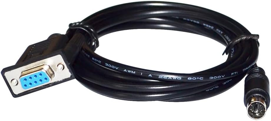 DB9 D-SUB 9PIN to PS/2 MINI DIN 6PIN MD6 Adapter Cable for G25 G27 Pedals to FANATEC Wheels(1.5m)