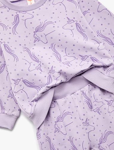 Koton Unicorn Baskılı Pamuklu Şardonlu Eşofman Takımı - Görsel 4