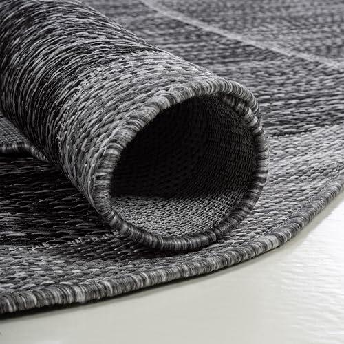 JONATHAN Y Rustic Abstract Indoor Outdoor Runner Rug 2X8 Dark Gray/Gray, Jasper Modern for Backyard, Patio, Porch, Easy-Cleaning, High Traffic, Pet-Friendly, Non-Shedding (SHP101A-28) - Image 4