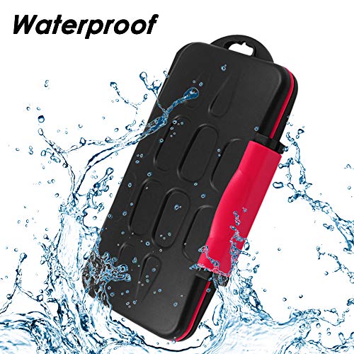 Set of 2, Memory Card Case with Carabiner and Card Removal Tool, findTop Water-Resistant Shockproof Carrying Case Protector Box 24 Slots for 12 Piece SDHC/SDXC Cards and 12 Micro SD Cards - Thumbnail 6