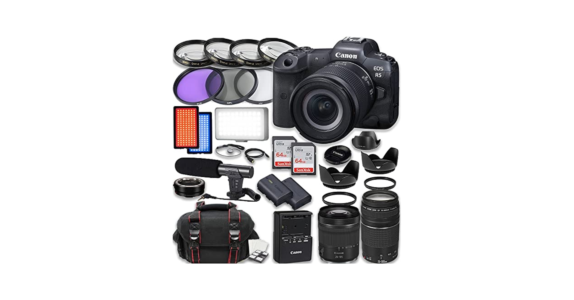 Amazon.com : Canon EOS R5 Full Frame Mirrorless Camera with