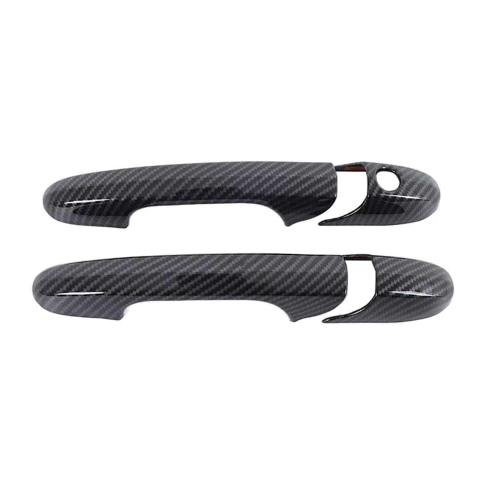 Rcuihgfb Carbon Fiber Door Handle Shell Compatible With Fiat 500 For Abarth 595 695 2007 Car Door Handle Decorative Cover Trim Exterior Accessories Set(Carbon Fiber)