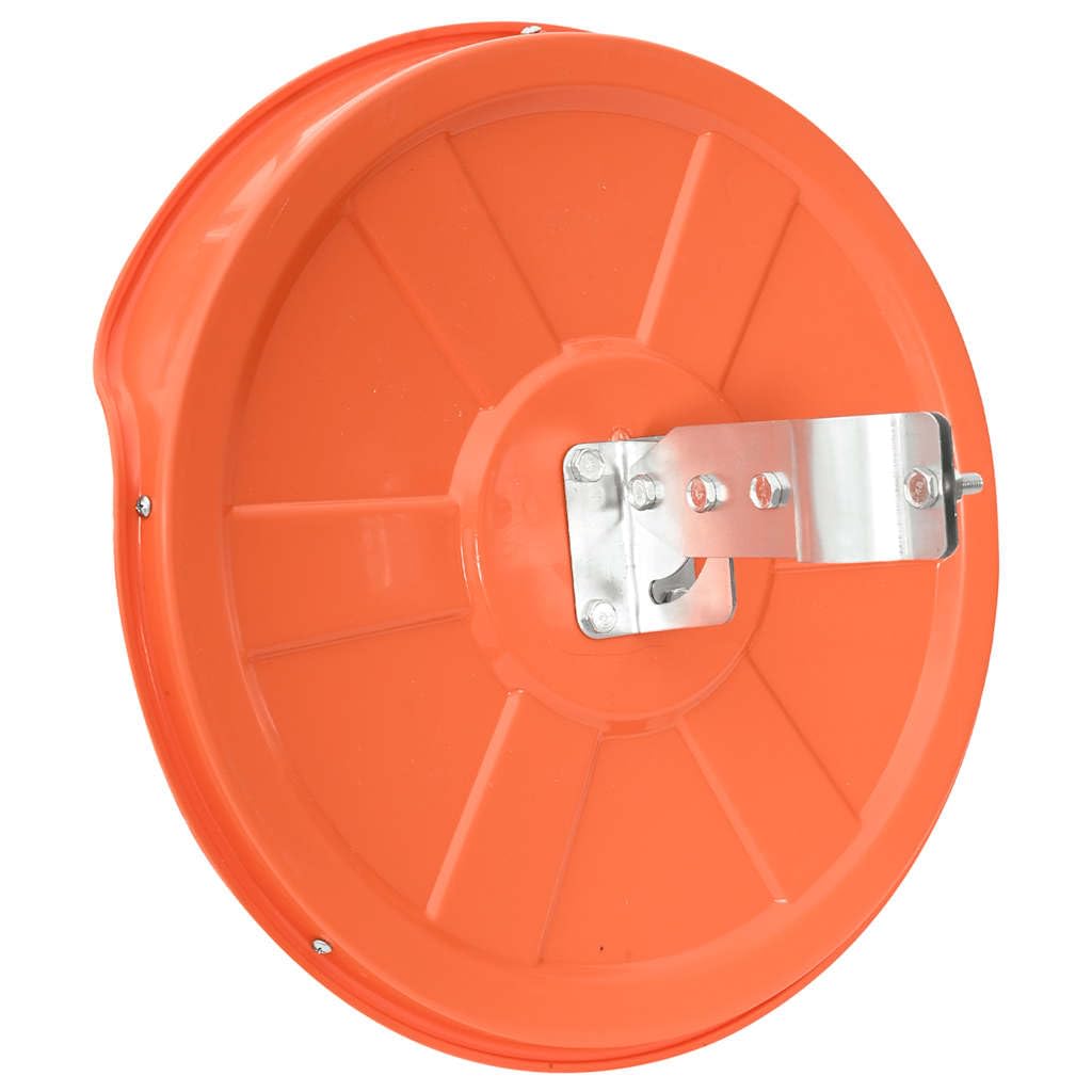 Wypukłe lustro drogowe pomarańczowe Ø 30 cm poliwęglan