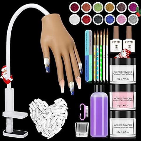 Yokilly Acrylic Nail Practice Hand Kit Cover