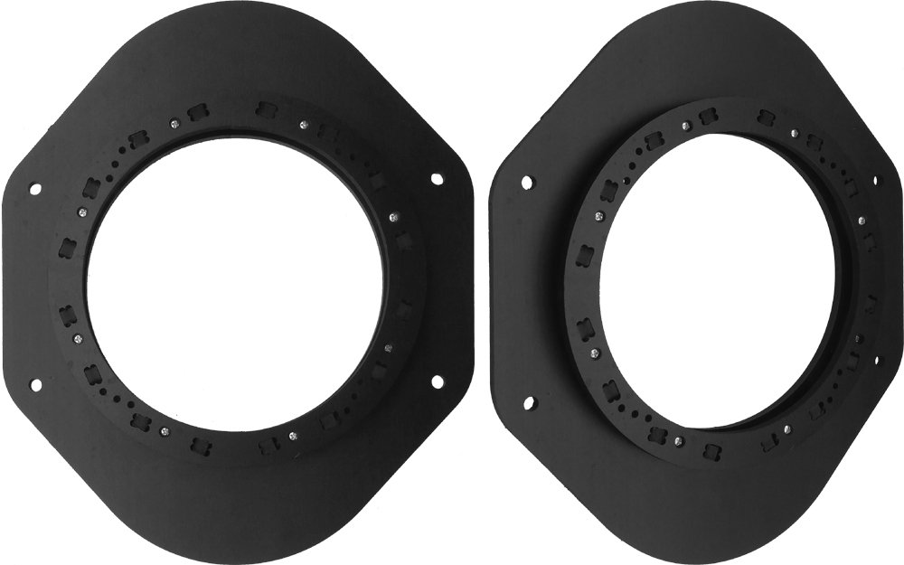 Exact Fit 6 1/2" 6.5" Front Door Speaker Adapters Fits 2015-2018 Ford F-Series - SAK135_55-1 Pair