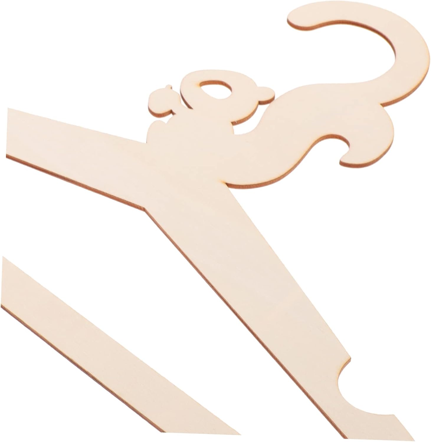 5 Piece Wooden Cartoon Animal Clothes Hangers for Children
