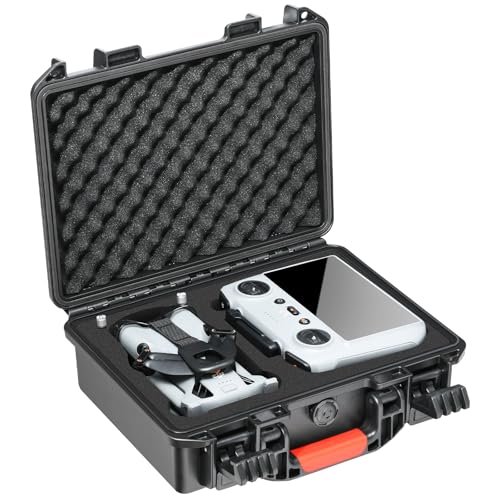 Hard Case for DJI Mini 5 Pro - Waterproof Storage Box with Custom Foam for DJI Mini 5 Pro | RC 2 Controller Portable Traveling Carrying Case for Charger Cables | Propellers & Accessories (Case Only)