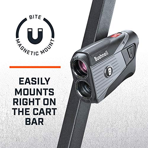 Bushnell Tour V5 (Standard) Golf Laser Rangefinder Patriot Pack Playbetter Bundle | With Carrying Case, Divot Tool, Playbetter Microfiber Towel And Two Batteries | Pinseeker Jolt, 6X Mag | 201901P #TOP3
