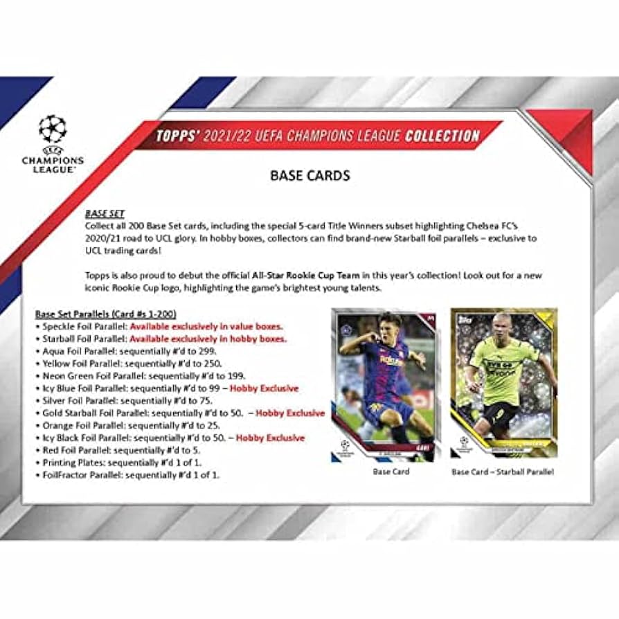Starballパラレル 12枚 2021-22 topps UEFA CL Starballパラレル 12枚 2021-22 topps UEFA CL