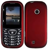 For Verizon Lg Cosmos 2 Vn251 Accessory - Plastic Red Hard Case Cover