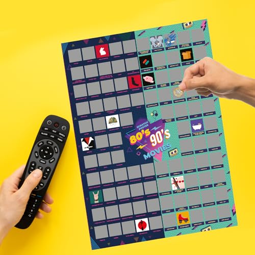 Póster para rascar de las 100 mejores películas - 100 películas