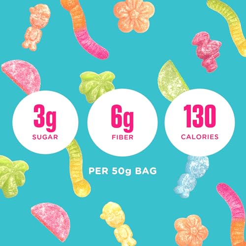 Image of SmartSweets Sour Variety Pack, Low Sugar Gummy Candy, 1.8oz Bags, 8 Pack