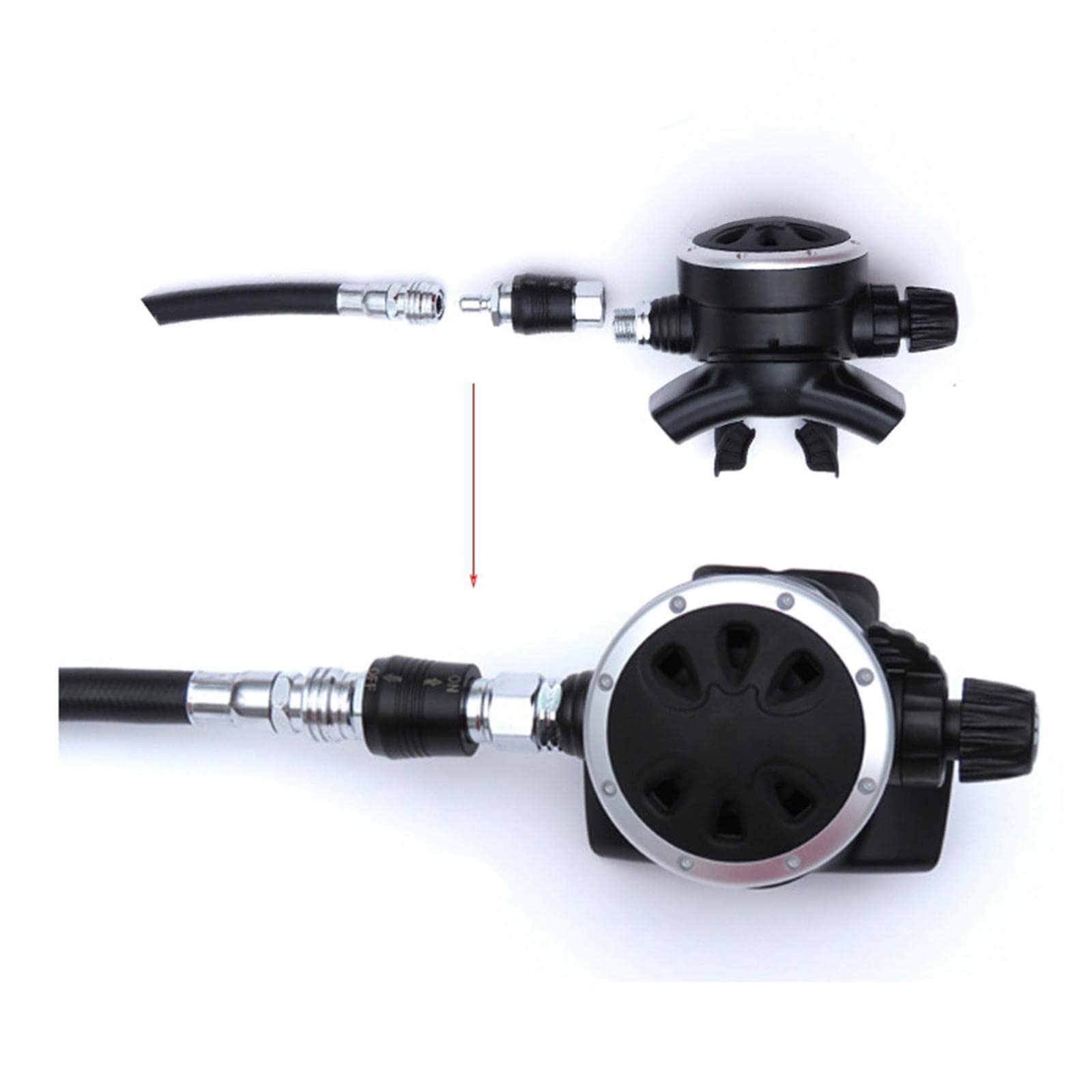 Amazon.co.jp: 水中スキューバ ダイビング レギュレーター アダプター