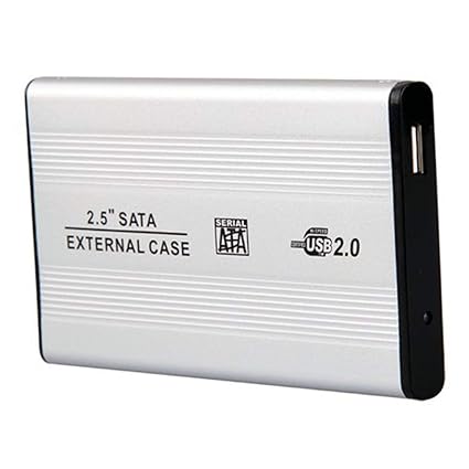 DARAHS UltraSlim 2.5 Inch SATA to USB 2.0 External Hard Drive Enclosure/case/casing (Color May Vary)