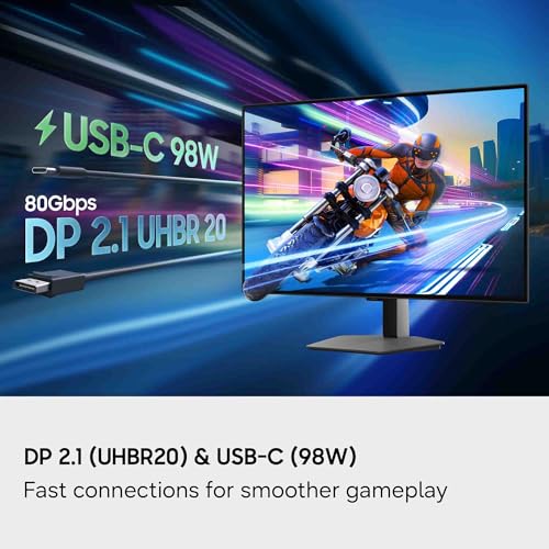Image of Samsung 32 inch Odyssey OLED G8 (G80SH) Gaming Monitor + $300 Amazon Gift Card, QD-OLED, 4K Resolution, 240Hz, USB-C 96W, DP 2.1, 0.03ms, Glare Free, HAS /Tilt /Swivel /Pivot, 3 Year Warranty, LS32HG802SNXZA