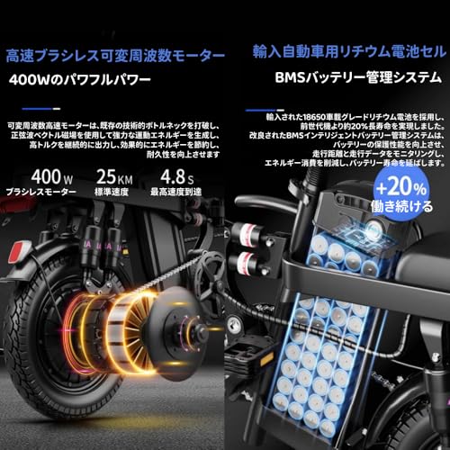 Nihig 電動自転車 折りたたみ式 の商品画像 2