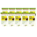 Pack 10x Chocolate Negro Perú 100% Bio 100g | Tabletas de Chocolate Ecológico | Comercio Justo | Sin Azúcar | Vegano y Sin Gluten