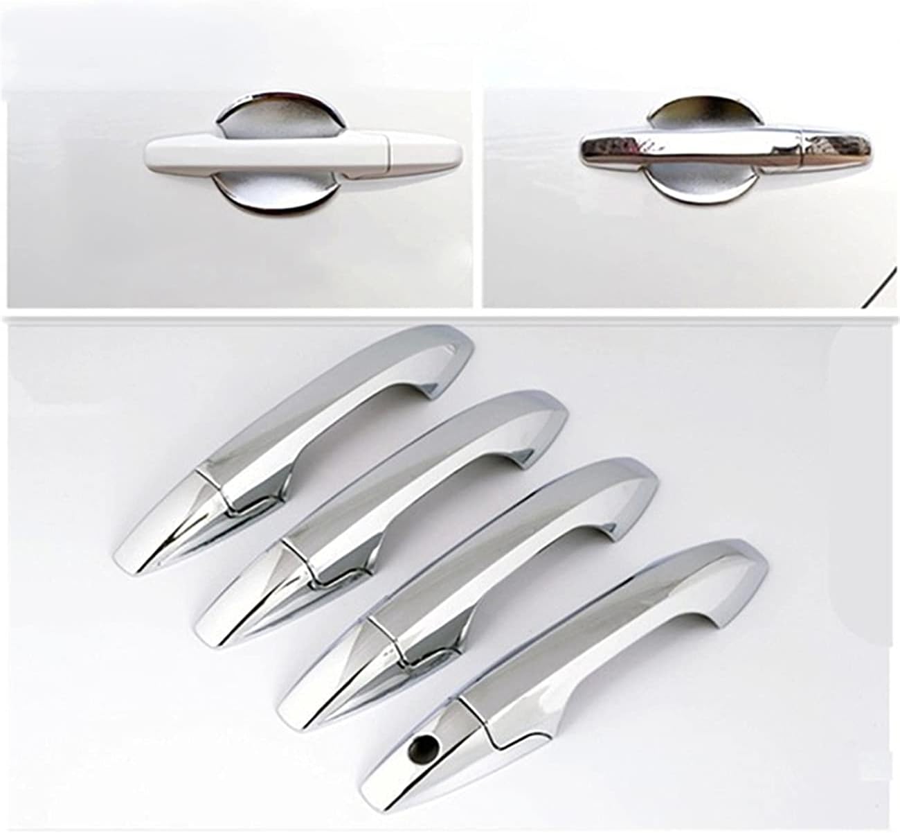 Chrome Door Handle Covers Compatible with Honda Civic 2006-2011 Pilot 2009-2015 Door Handle Covers,4 Doors