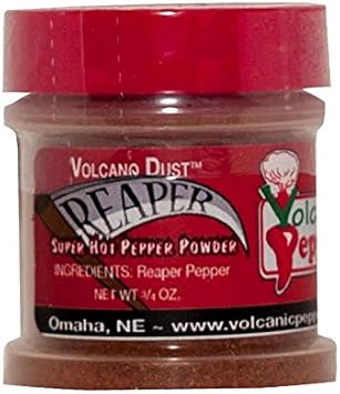 Volcano Dust - Carolina Reaper - 3/4 Oz Spice Jar - The Hottest