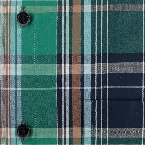 Image of 7-DAYS Men's Premium Check Shirt - 100% Cotton, Tailored Fit (Between Slim & Regular), Full Sleeve, with Pocket - Smart Office & Casual Look