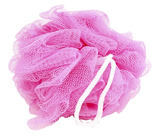 Umiwe(TM) Small Size Single Color Nylon Bath Mesh Sponge Balls Pouf Sponge(Random Color) With Umiwe Accessory Peeler