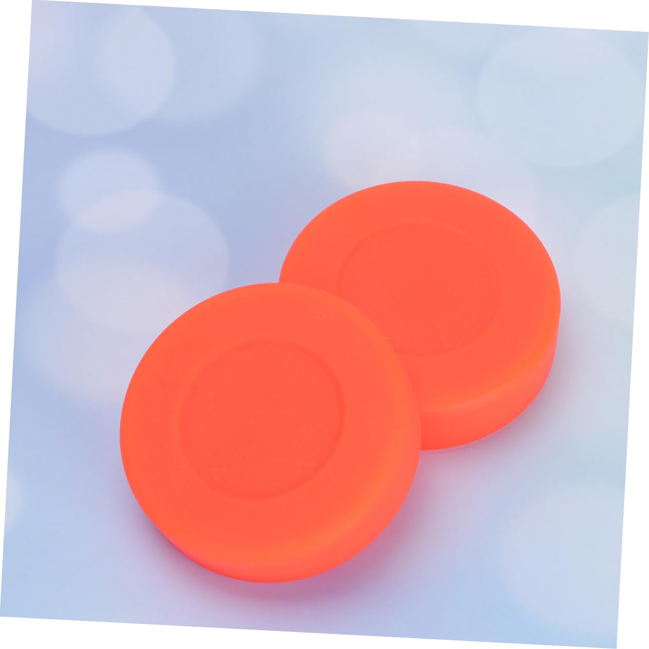 Milisten Rondelles de Hockey en Caoutchouc Rouge, Lot de 10, Rondes