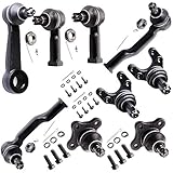 SCITOO 9-PC SET Suspension Kit For Mazda B2000 B2200 B2600 Inner Tie Rod End,Lower Ball Joint,Outer Tie Rod End,Pitman Arm,Upper Ball Joint