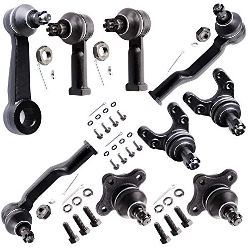SCITOO 9-PC SET Suspension Kit For Mazda B2000 B2200 B2600 Inner Tie Rod End,Lower Ball Joint,Outer Tie Rod End,Pitman Arm,Upper Ball Joint