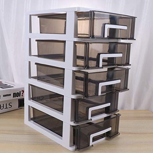 Garneck Desktop Drawer Organiser Stackable Plastic Drawer Unit Plastic ...