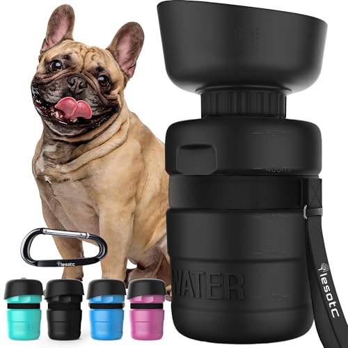 Lesotc Portable Dog Water Bottle 18oz