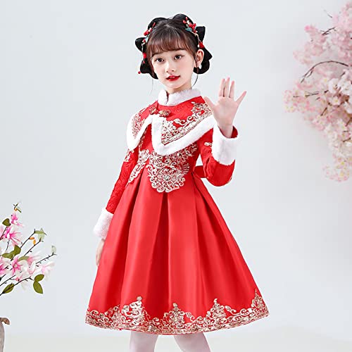 Betadog Toddler Chinese Dresses Baby Girl Chinese Kid Princess Clothes Year Suit Tang Girls New Year Dress3