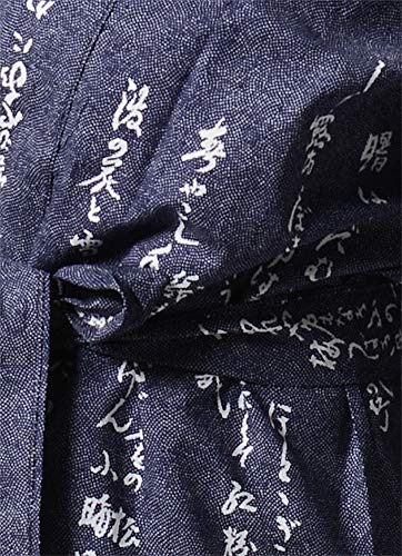 Image of Dita Tokyoin Traditional Made In Japan Cotton Yukata Robe (Japanese Pajama Kimono) Easy Wearing set2