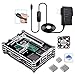Smraza Raspberry Pi 3 B+ Case with Fan, Heatsinks, 5V / 2.5A Power Supply with On/Off Switch for Raspberry Pi 3 Model B+ Case Compatible with Raspberry Pi 3 Model B+(B Plus), Pi 3 Model B
