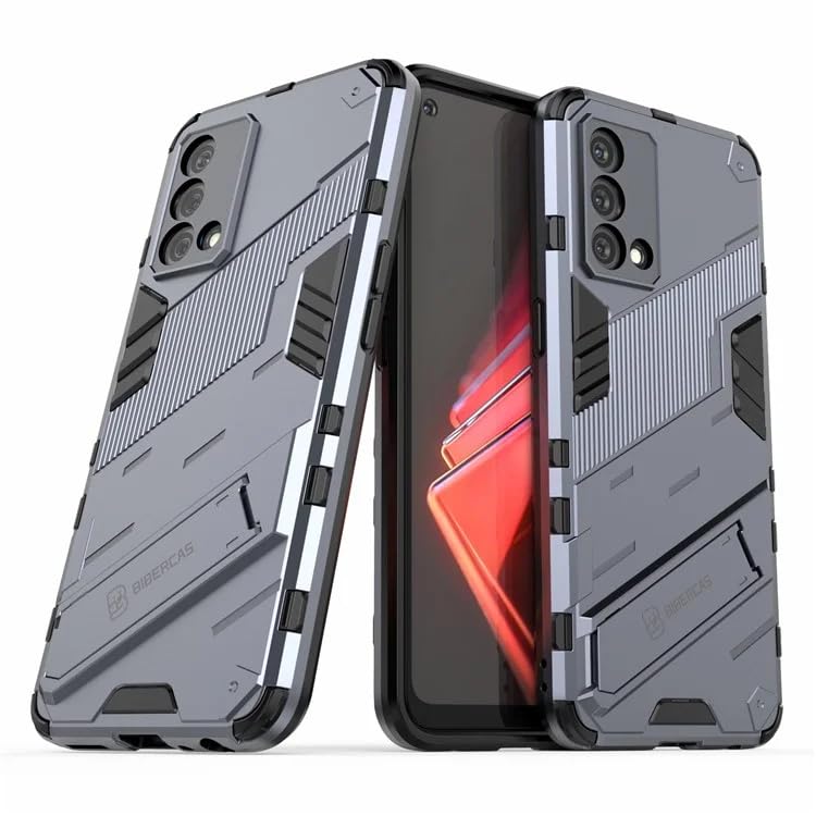 Prime Retail Rugged Hard Back Case Cover for Realme GT Master Edition - Military-Grade Armor with Screen & Camera Guard, Dual-Layer Shockproof Design, Raised Edges, Built-in Kickstand - Space Gray (B0DH8KN59X) Amazon Price History, Amazon Price Tracker
