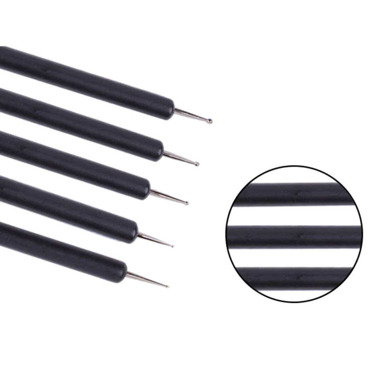 5pcs Double Ended Nail Dotting Tool Pen Set for Acrylic Painting