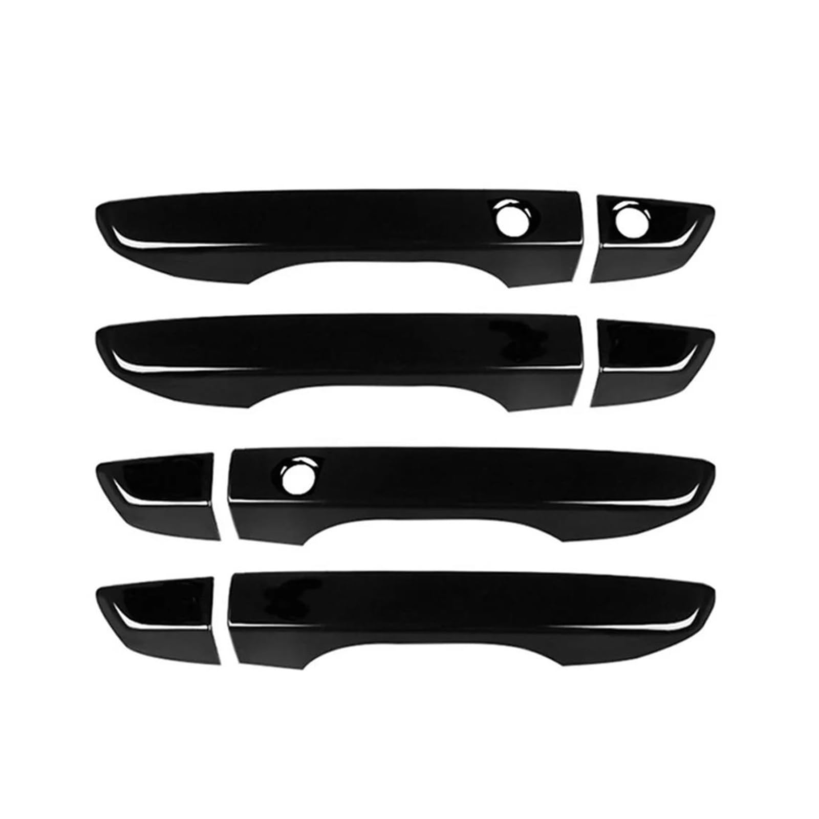 Lolhoikilm Zwart Car Door Handle Covers For Civic 10Th 2016 2017 2018 2019 4Pcs Door Handle Covers With Keyless Entry Exterior Door Handles Covers Car Decor Trim Styling Accessories