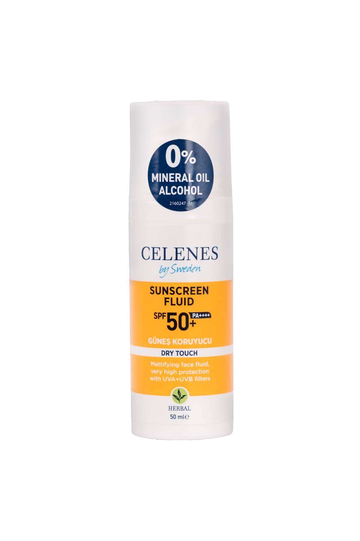 Celenes Herbal SPF 50+ Güneş Koruyucu Krem Dry Touch (50 ml)