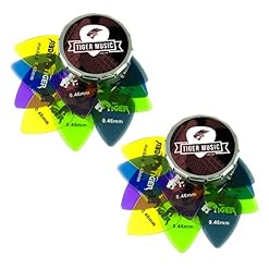 Tiger médiators pour guitare avec boîte – 24 Gel 0,46 mm - Les Beatles, Paul McCartney, John Lennon, RIngo Starr, George Harrison
