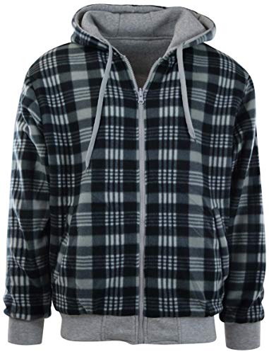 Image of ChoiceApparel Mens Full Zipper Fleece Basic Hoodie with Lining